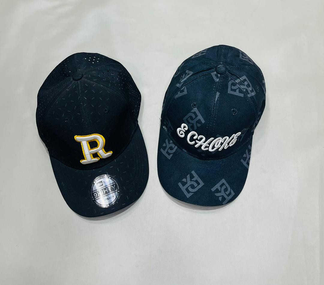 Navy Perforated Snapback Cap 9FIFTY Adjustable Embroidered "R" or "ECHOKS" Streetwear Hat Mesh Trucker Style