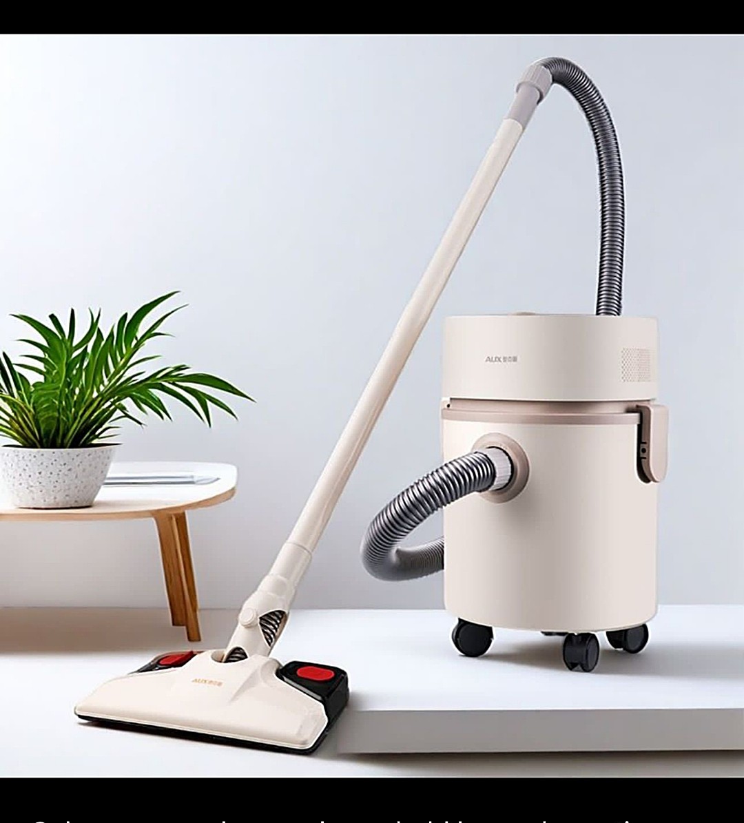 AUX High-Suction Canister Vacuum Cleaner – Ultra-Quiet Portable Bucket Vacuum with Multi-Surface Floor Brush & Large Capacity Dust Tank