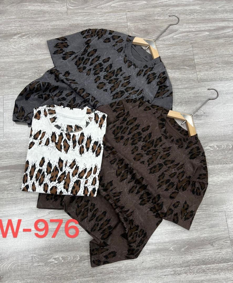 Grey Brown White Black Oversized T-Shirt Raised Leopard Pattern Jacquard All-Over Print Unisex Luxury Streetwear Top L-4XL